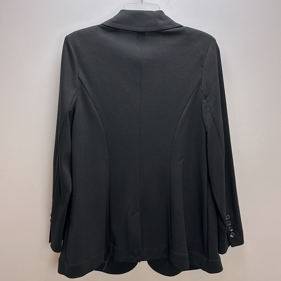 Lane Bryant Black One Button Closure Stretch Blazer Sz 14 Office Career - Picture 2 of 14